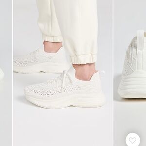 APL zipline - White Knit Sneakers